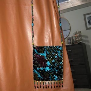 Twilight Vine Beaded Satchel